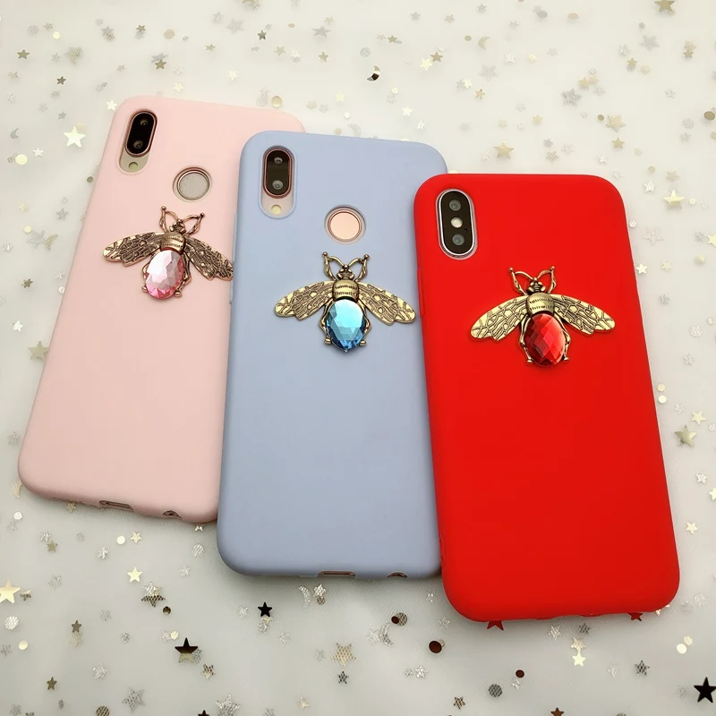 Чехол с 3d-изображением пчелы для iPhone 11 Pro X XR XS MAX мягкий матовый Силиконовый чехол