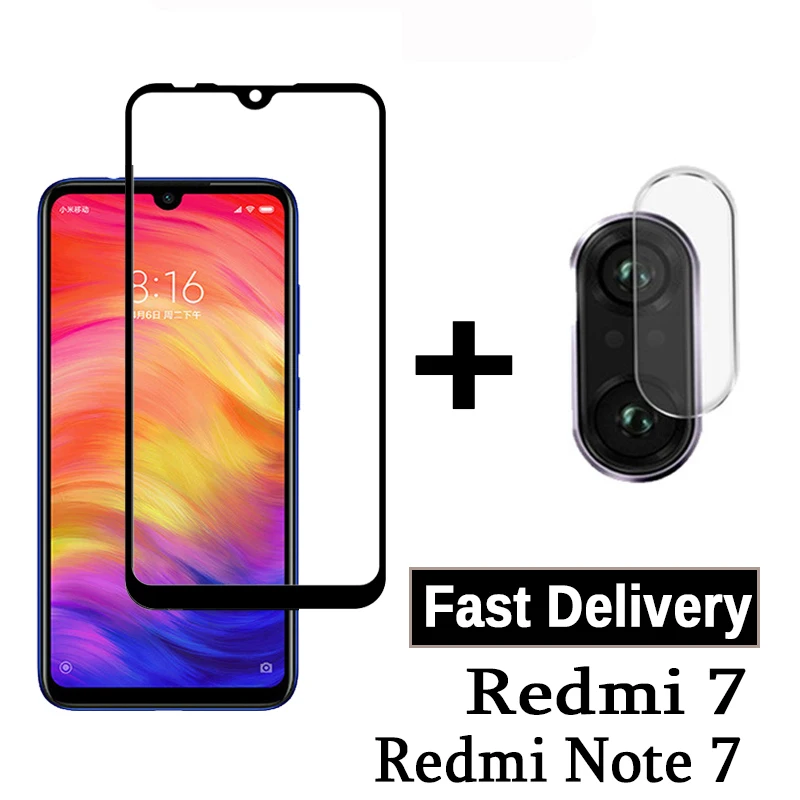 1 2 шт. закаленное стекло для камеры Xiaomi Redmi Note 7 Защита экрана Защитная пленка на