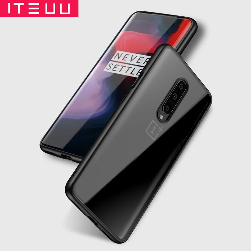 ITEUU анти-стук Прозрачный чехол для Oneplus 7 Чехлы TPU акриловый мягкий гибкий противоударный Прозрачный чехол для Oneplus7