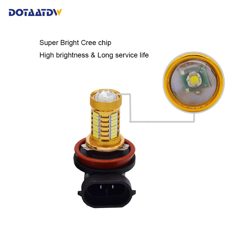 2x 9005/HB3 9006/HB4 H8 H11 светодиодный головной светильник тумана s 4014 CREE чип Габаритные