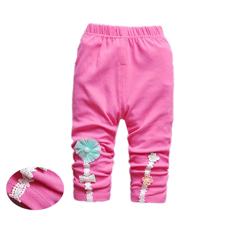 Детские милые леггинсы От 0 до 3 лет для маленьких девочек хлопковые с рисунком