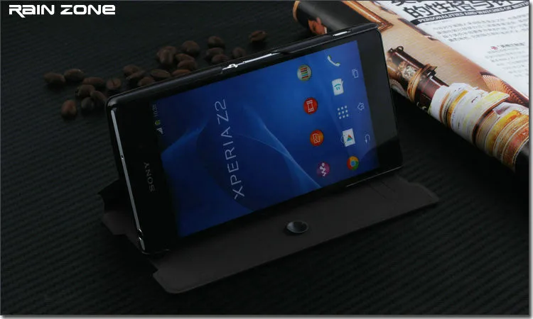 4 цвета, высокое качество, кожаный чехол-книжка для sony Xperia Z2 L50W, брендовый чехол для телефона, чехол