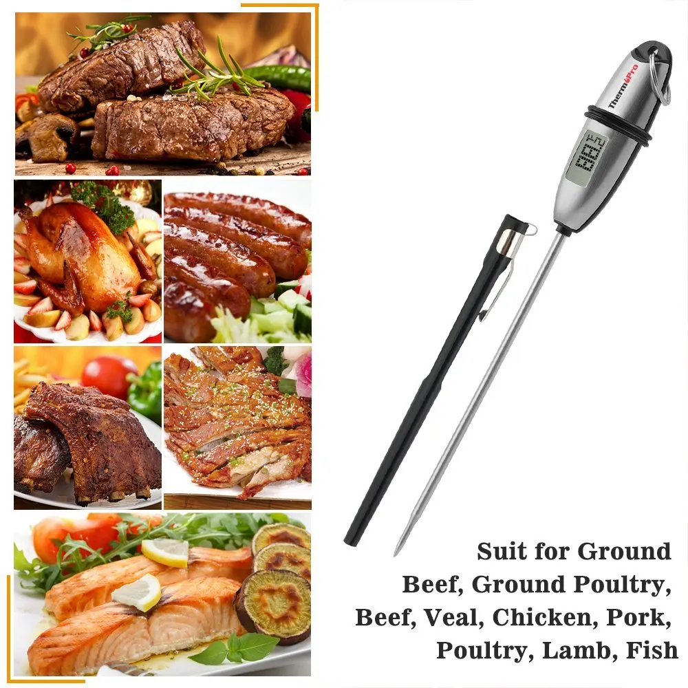 Цифровой термометр для мяса ThermoPro TP 02S мгновенного считывания Кухонный Термометр