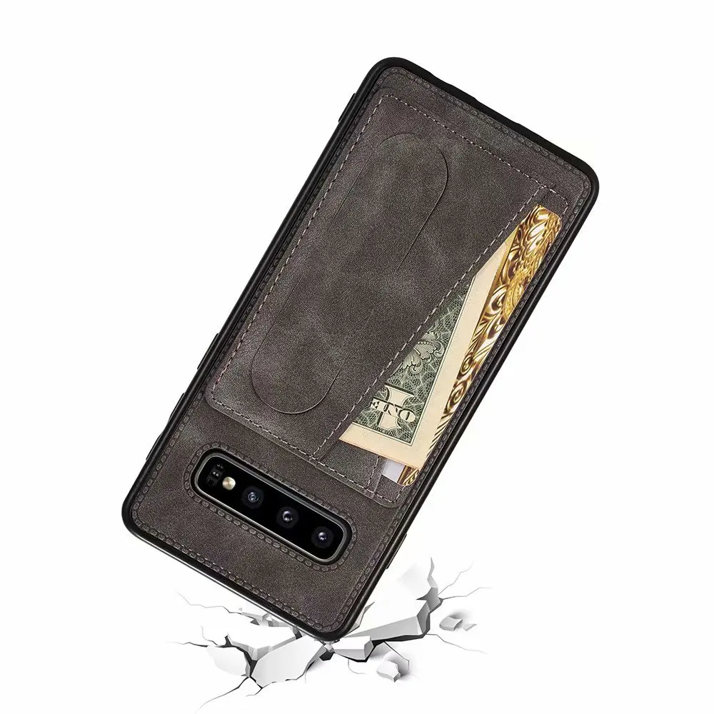 Чехол для Samsung Galaxy S10 Plus S10e Note 9 Жесткий Чехол-книжка из искусственной кожи