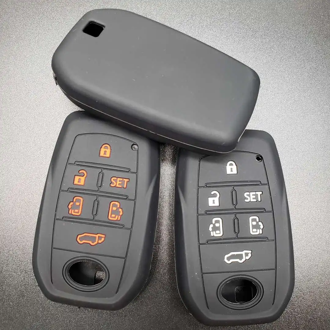 6 чехол для ключей с кнопками FOB оболочка TOYOTA Alphard Vellfire PREVIA Voxy Vizi RAV4 Highlander