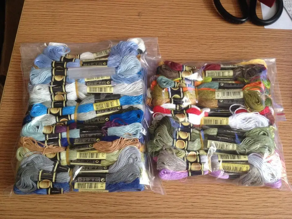 4TH JCSOYFUL Similar DMC Choose Any Color Room CXC Thread 100 Pcs/lot Cross Stitch Embroidery Floss your color | Дом и сад