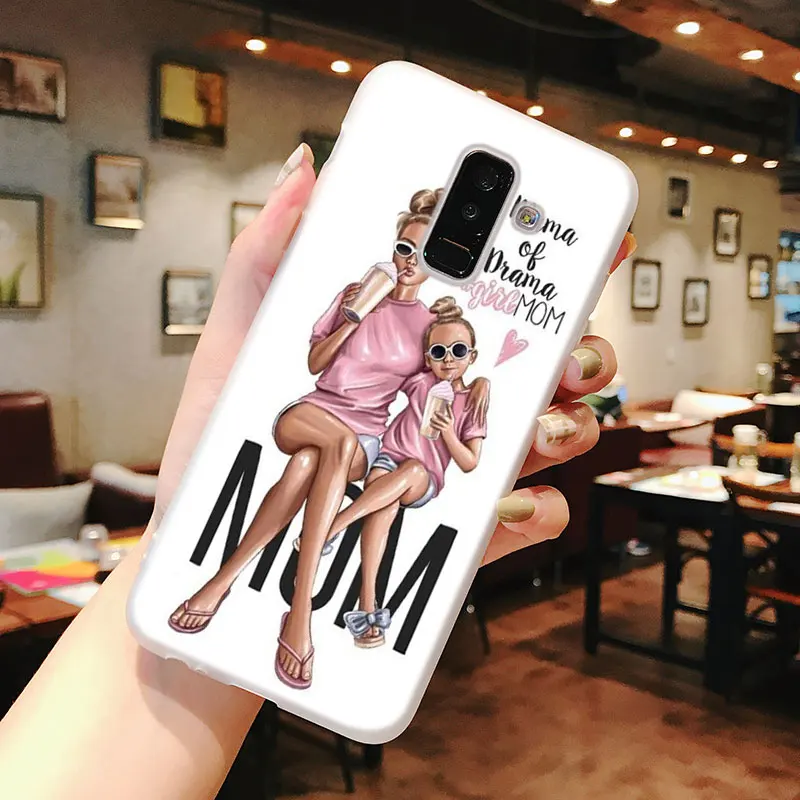 Style15 Мягкий силиконовый чехол для телефона для мам и детей, одежда модная для samsung Galaxy A70 A50 A40 A9 A8 A7 A6 A5 A3 плюс крышка - Цвет: Style15