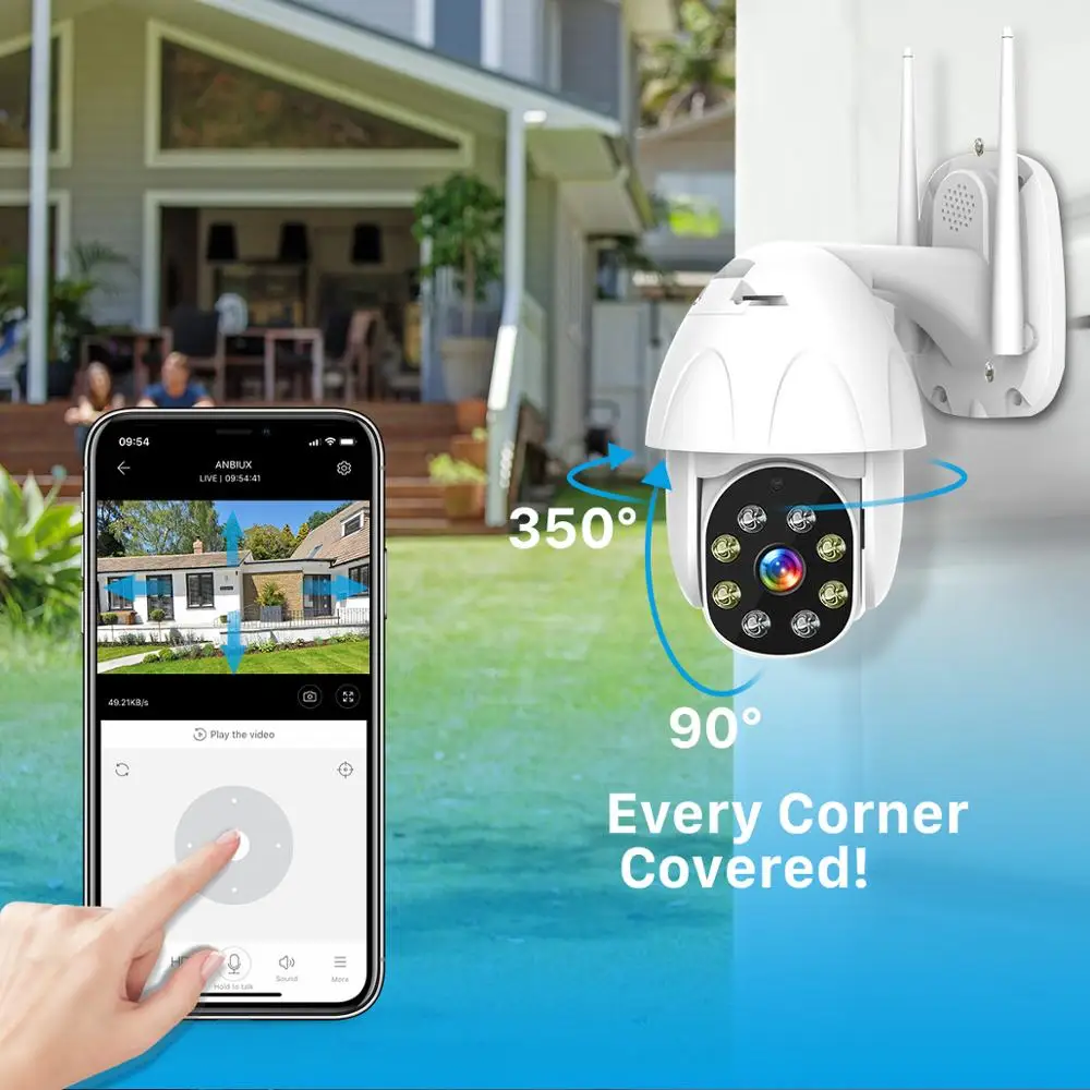 BESDER 1080 P PTZ двухсторонняя аудио WiFi камера 4X цифровой зум ИК ночного видения