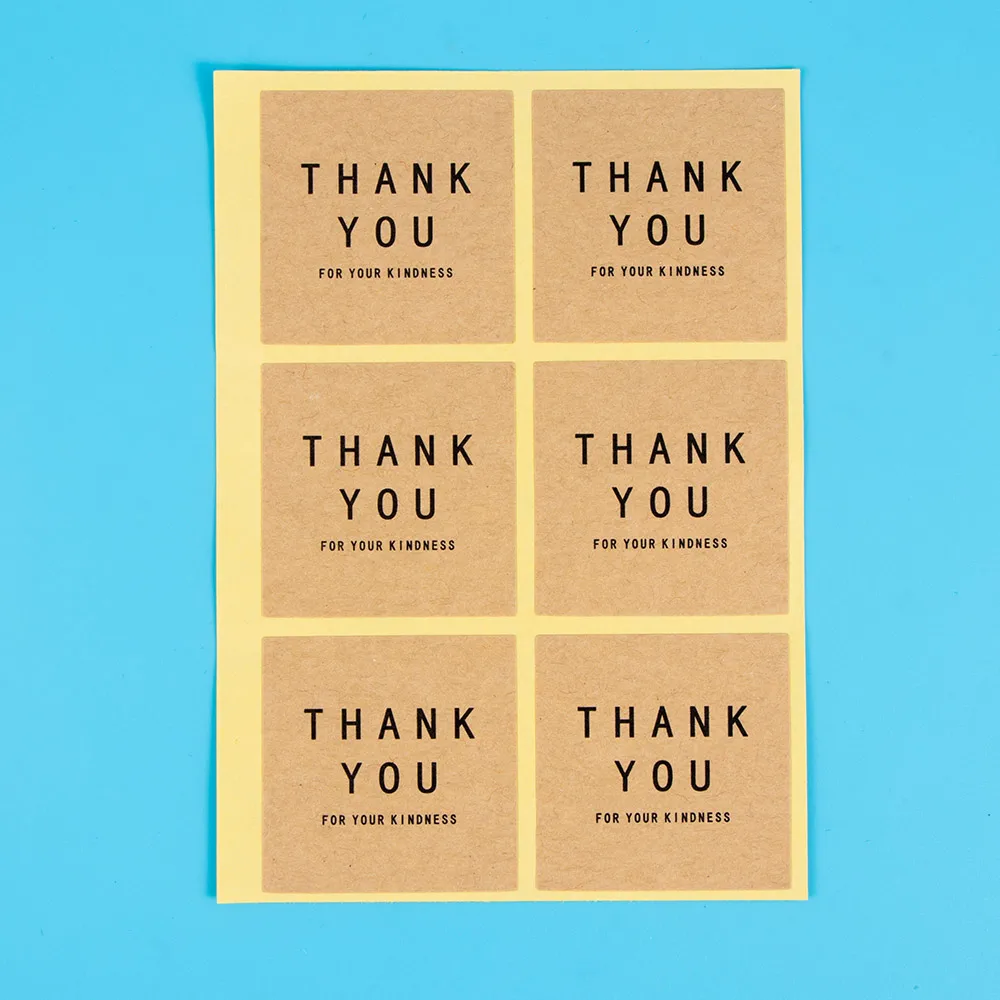 10 листов/набор бумажные наклейки для пирожных с надписью Thank You|Юный художник| |