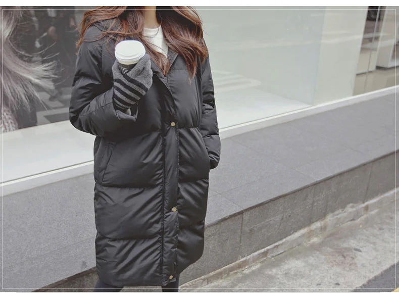 Black Jacket Модная зимняя женская куртка повседневное длинное зимнее пальто для женщин Черного размера плюс женская парка casaco feminino jaqueta feminina - Цвет: Black Jacket