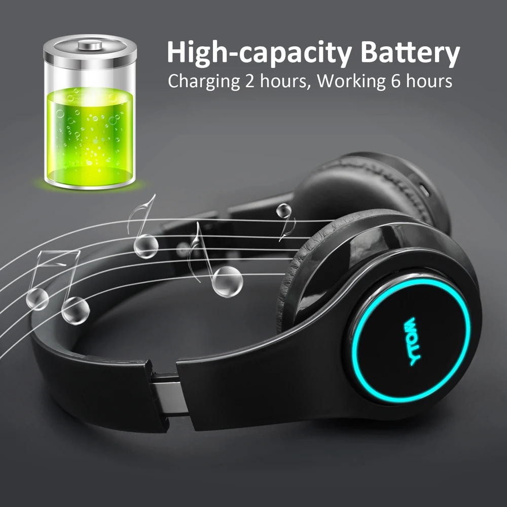 Беспроводные наушники Y1 Bluetooth гарнитура с 7 светодиодами (можно