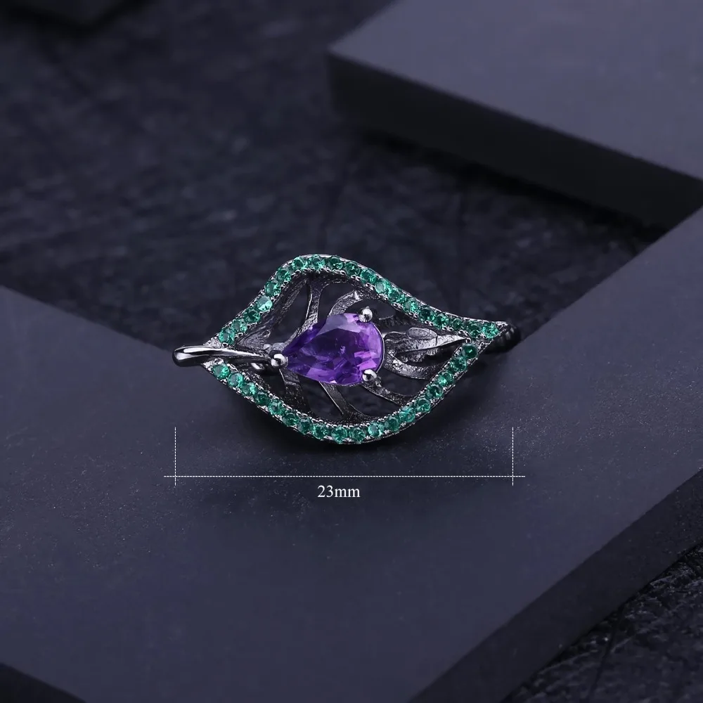 Женские винтажные готические украшения GEM'S BALLET Серебряные Серьги с