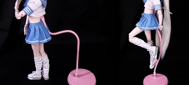 Необходимая подставка Bjd Boneca Гибкая поддержка для куклы Bjd 1/3 белый черный розовый металл 60 см Стойка для кукол кронштейн куклы аксессуары