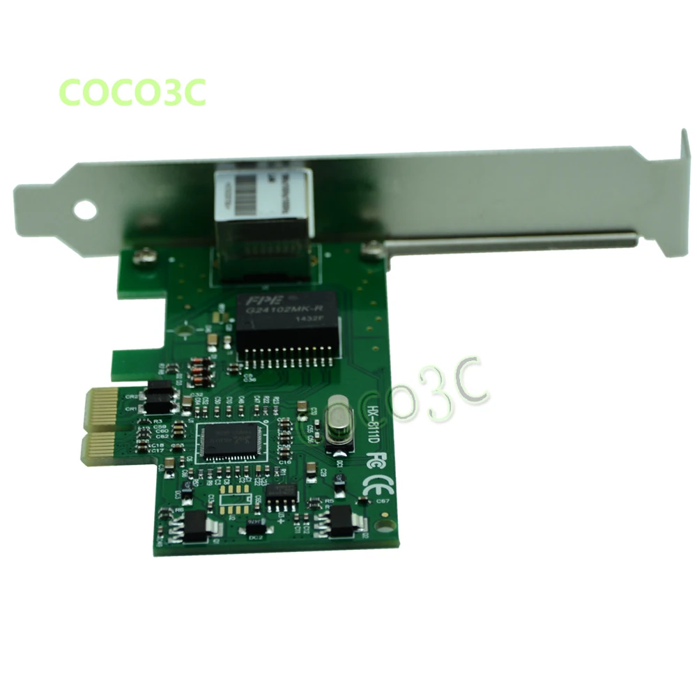 Настольный сетевой контроллер 1000 Мбит/с Gigabit Ethernet карта PCI e к RJ45 Lan адаптер