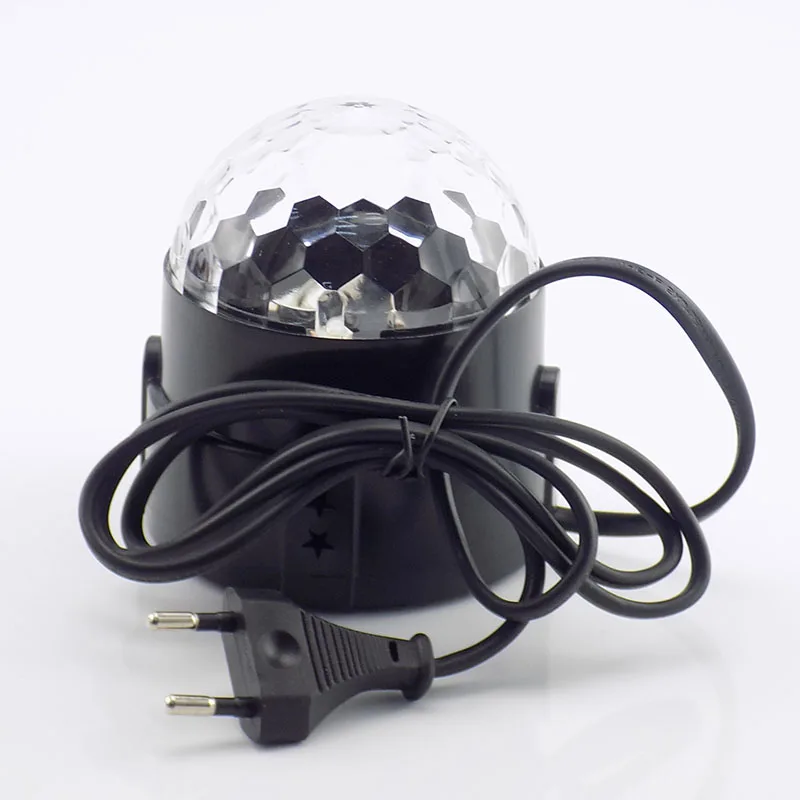 Мини 3 Вт Светодиодный светильник DJ сценический RGB цветная лампа Регулируемая