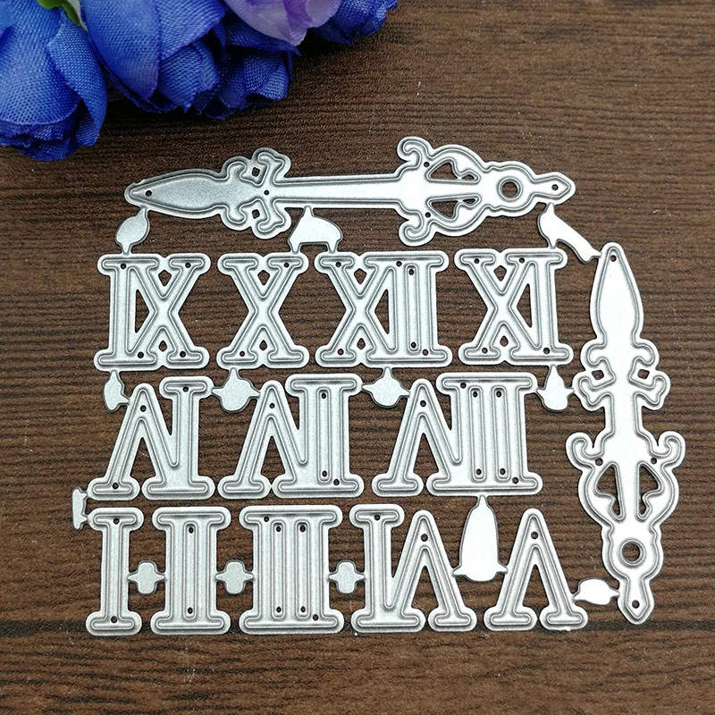 Декоративные трафареты для скрапбукинга часы с цифрами и металлические режущие