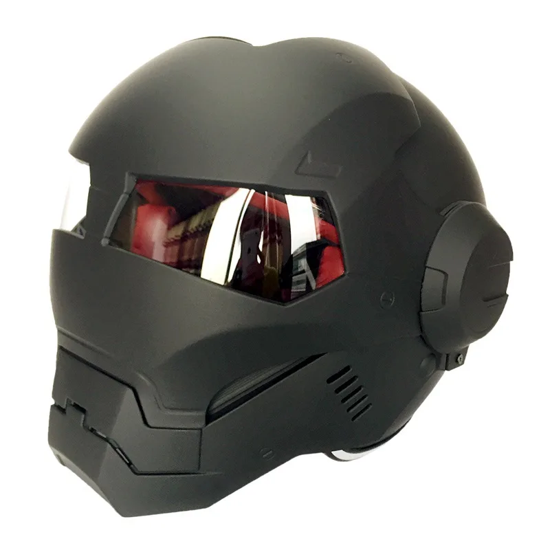

High Quality DOT Approved Brand Masei 610 Ironman Motorcycle Skull Open Face Helmet Casco Capacete Flip Up Motorcycle Helmets