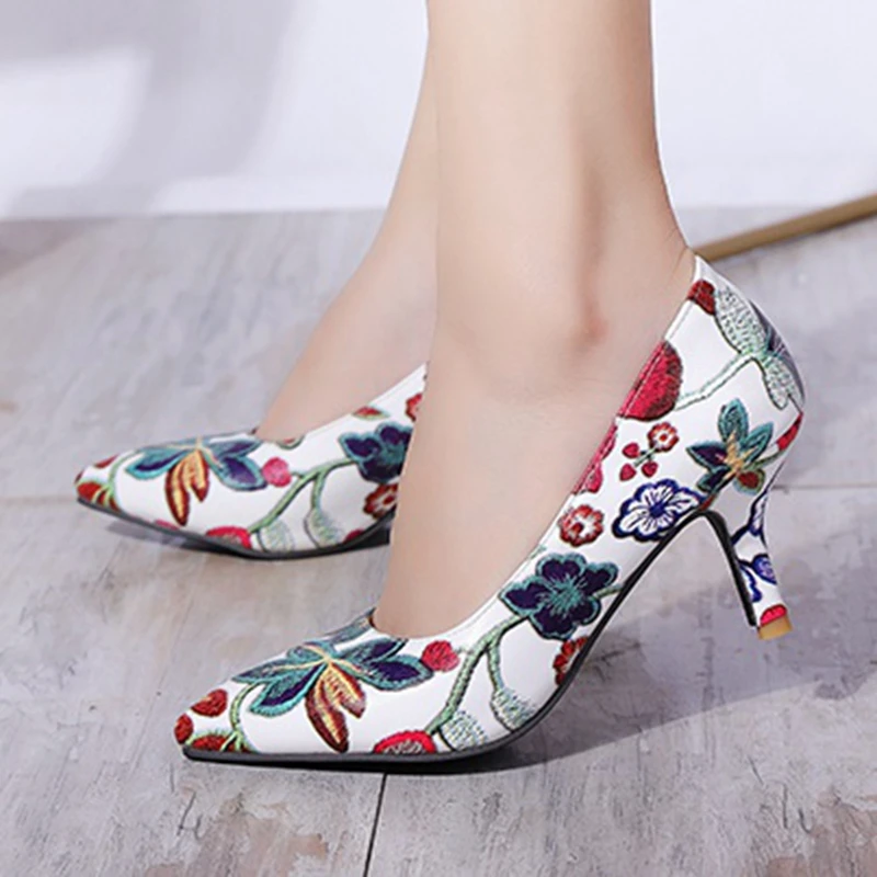 Женские туфли-лодочки ASILETO на тонких высоких каблуках 7 см пикантные свадебные