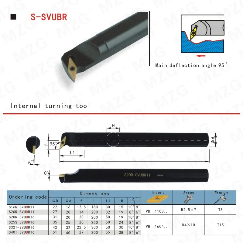 MOSASK SVUBR расточной бар S16Q-SVUBR11 обработки металла резак токарный станок с ЧПУ внутренние держатели резцов отверстий