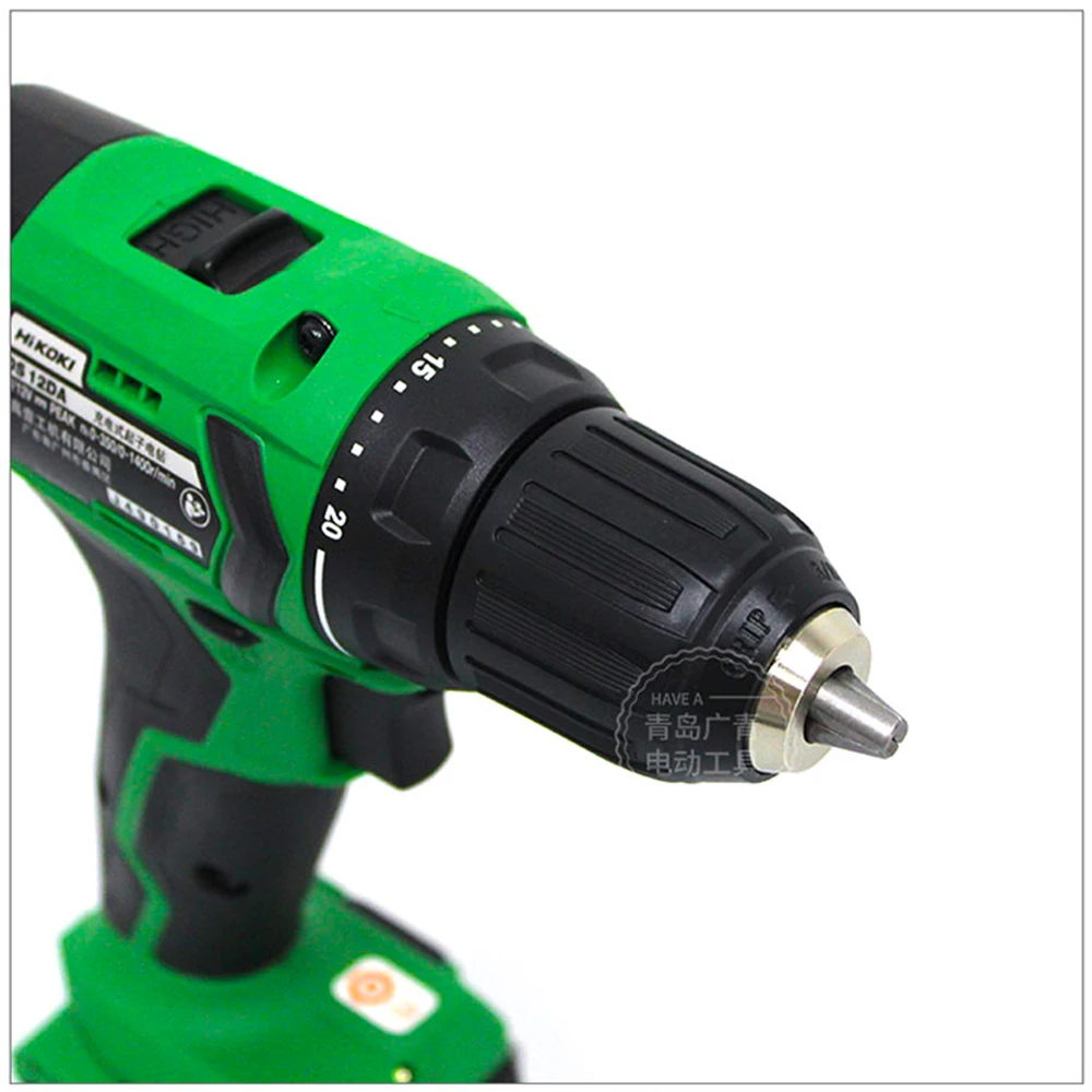 Япония Hitachi DS12DA Беспроводная Ручная Электрическая Дрель 12V электрическая отвертка литиевая Батарея электрическая отвертка 1400r/мин 38N. m 0,8-10 мм