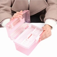manicure toolbox cosmetic case storage box manicure tool set box medium nail tool box sale
