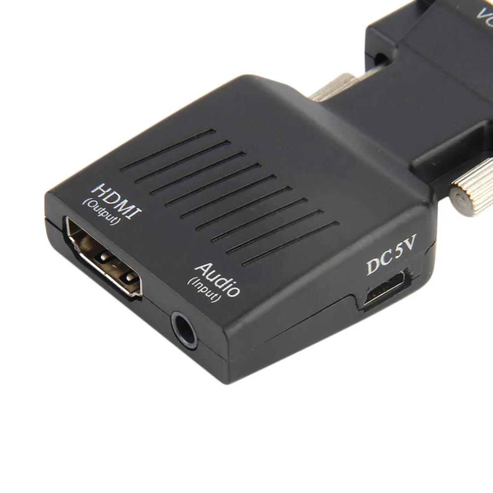1080 P мужчина VGA к HDMI Женский с 3 5 мм аудио кабель USB адаптер конвертер Поддержка