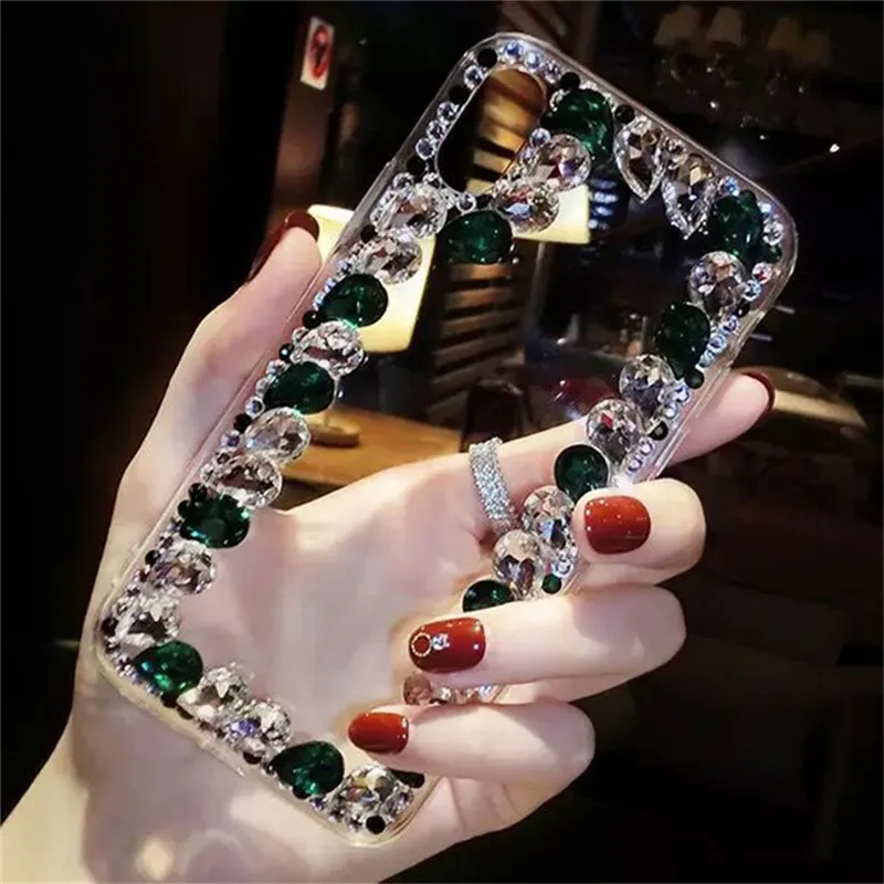 Чехол со стразами и кристаллами для Xiaomi Redmi note 8 pro Mi 9T Pro прозрачный чехол с цветным