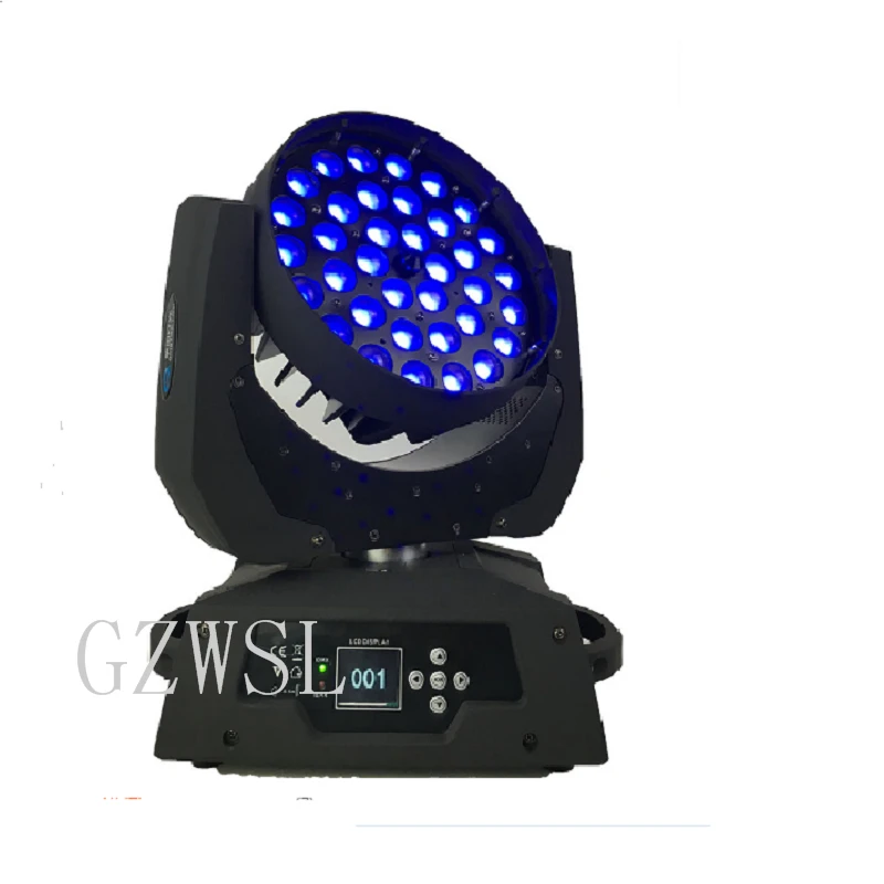 4 шт./лот 36x18 Вт rgbwauv 6in1 led перемещение головы промывочный зум | Освещение