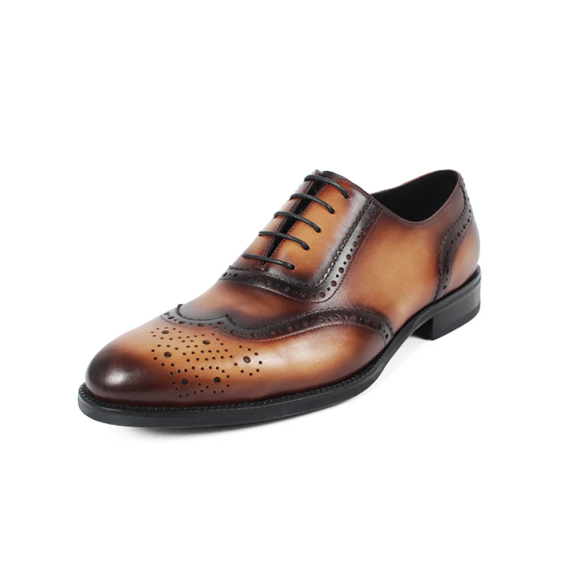 Vikeduo 2020 Handmade Italy Vintage Retro Designer Brand Wedding Party Dance Luxury Male Dress Genuine Leather Men Oxford Shoes | Обувь