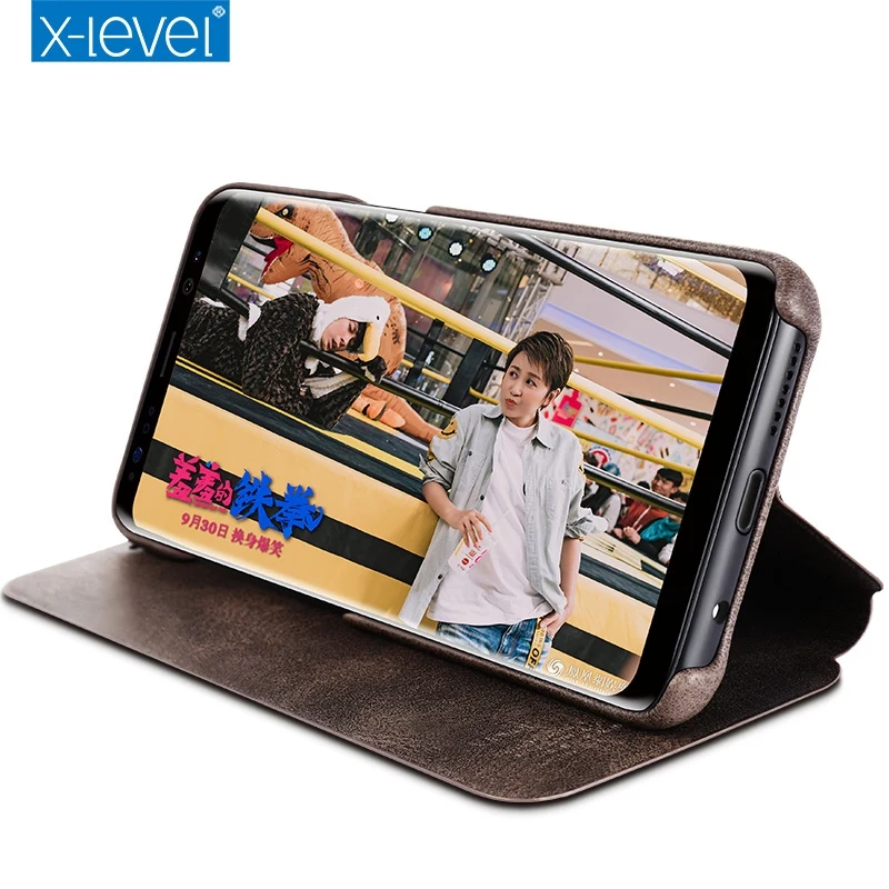 X-Level Экстремальный Роскошный Ретро-чехол из искусственной кожи для samsung Galaxy S8/S8 Plus