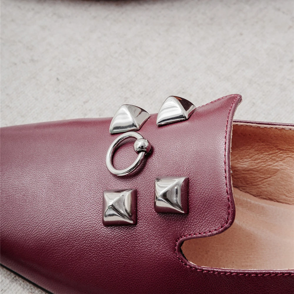 Женская брендовая обувь Лоферы из мягкой натуральной кожи с квадратным носком на