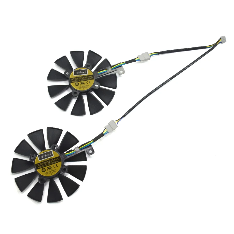 

2pcs/lot 87mm PLD09210S12HH 4pin GTX 1070 Video Card Cooler Fan Replace for ASUS GTX 1070 dual GTX1060 Graphic Cards Cooling