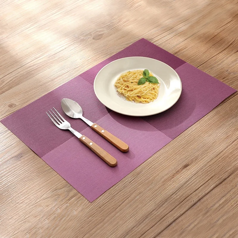 2PCS/Lot PVC European Table Mat Dinner Placemat Slip Resistance Dinning Decorating | Дом и сад