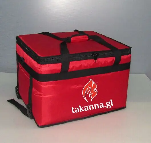 

45*35*30cm with Plywood support Customized LOGO (two colors )Pizza thermal insulation bag pizza food delivery bag Take out food