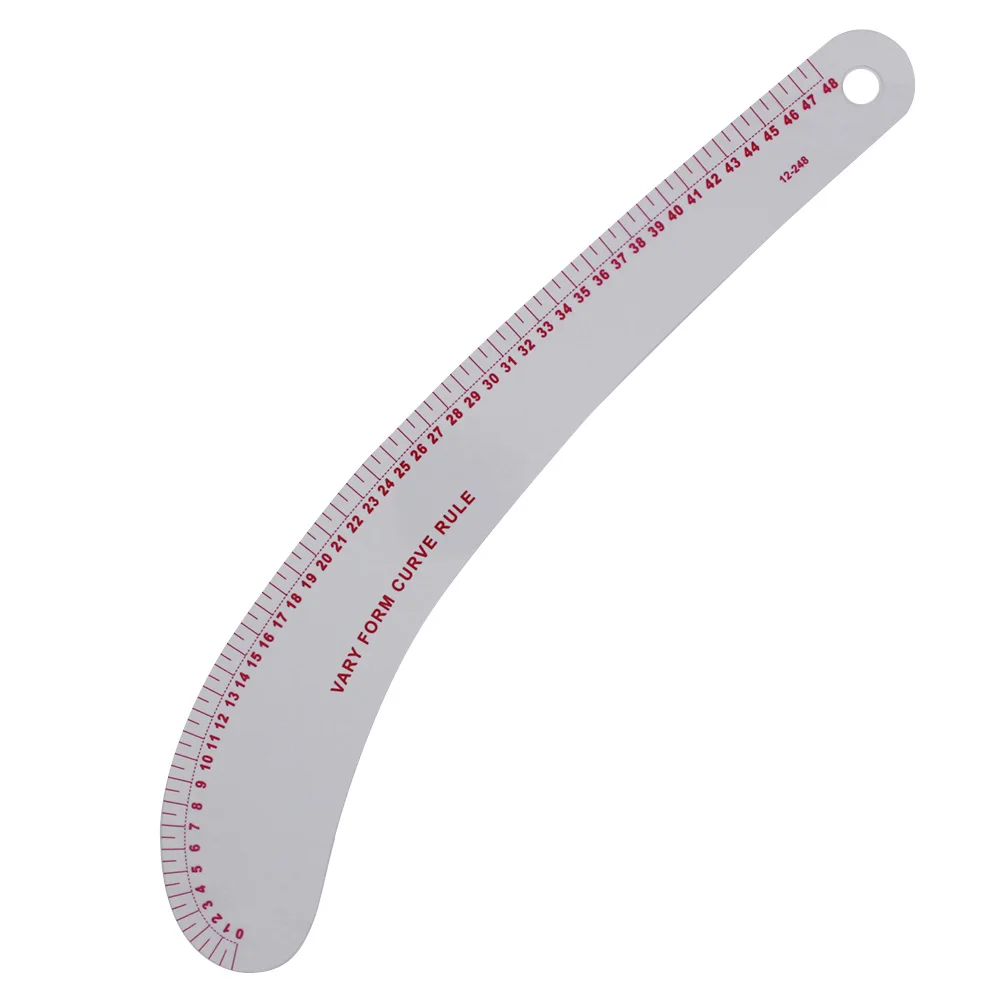 12-248knife rule48cm Многофункциональная Лоскутная линейка, распорка одежды, линейка для швов, Стёганое одеяло, швейная манжета, сортировка по кривой, резка, сделай сам, линейка для образцов - Цвет: 12-248knife rule48cm