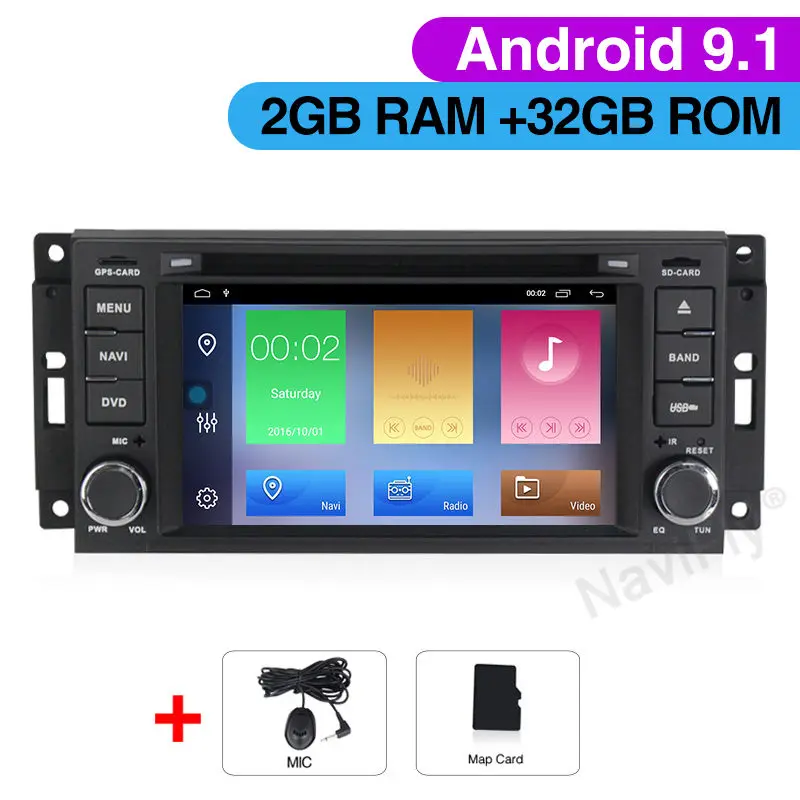 Car dvd Android 9,1 автомобильный dvd мультимедиа gps Wi-Fi Canbus для Jeep libery, Wrangler Compass Commander Grand Cherokee Dodge Caliber Journey - Цвет: Car dvd