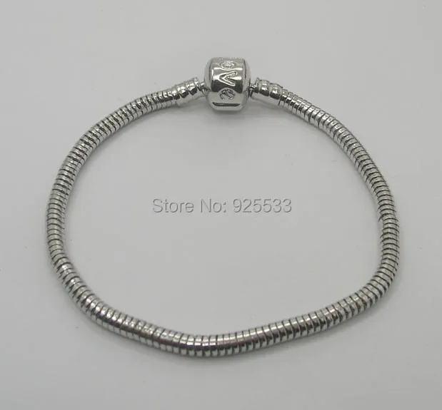 Free shipping 6pcs fashion white K color silver plated copper snake chain fit European bracelet DIY | Украшения и аксессуары
