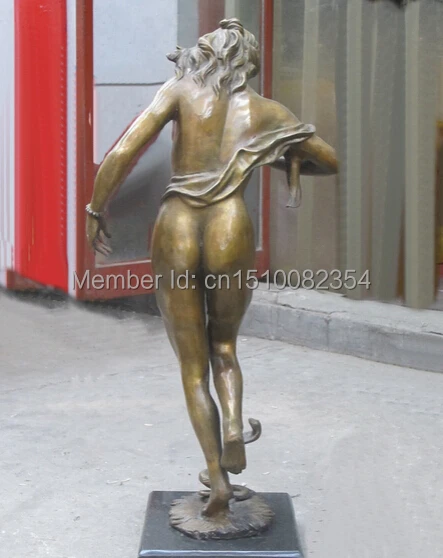 28 &quotзападный миф бронза и мрамор Искусство играть кларнет женщина статуя в форме