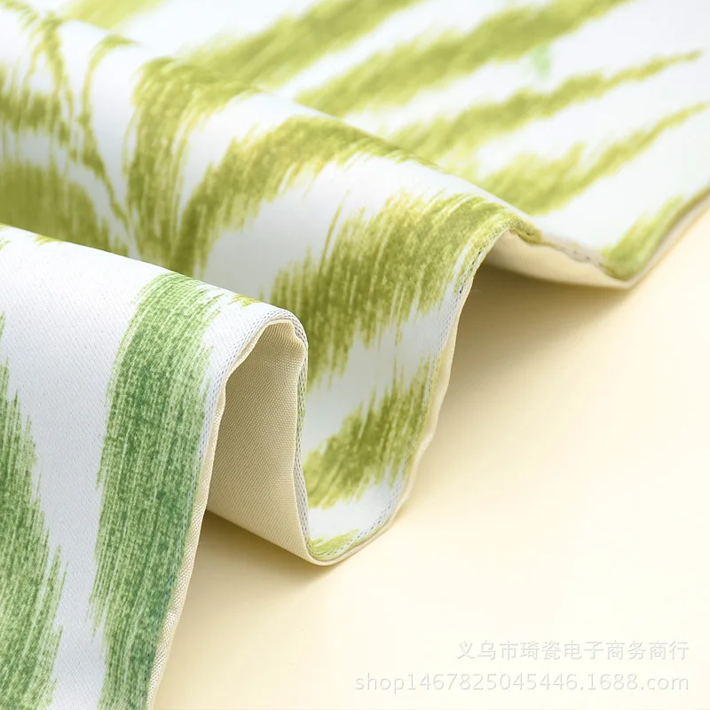 Простой стиль хлопок лен настольные бегуны с пальмовым листом Monstera лист