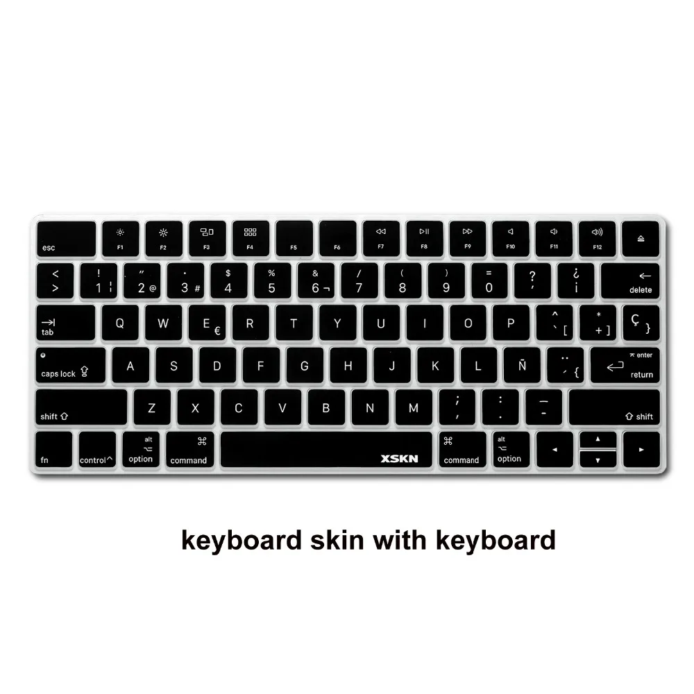 Чехол для клавиатуры XSKN с испанской раскладкой беспроводной Apple Bluetooth Волшебная