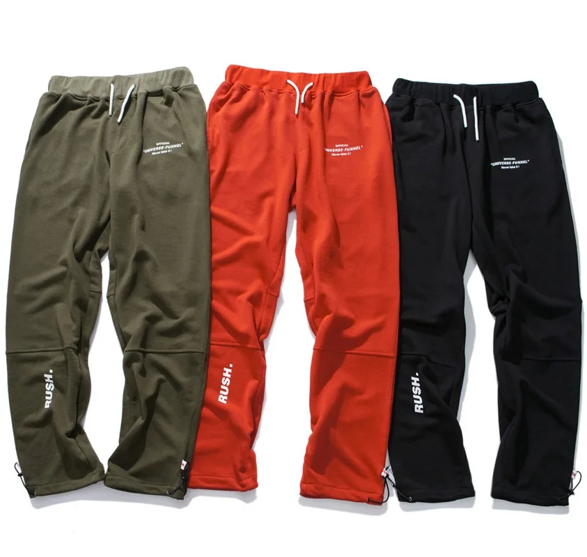 Армейский зеленый красный черный прямые мужские брюки хлопок на каждый день
