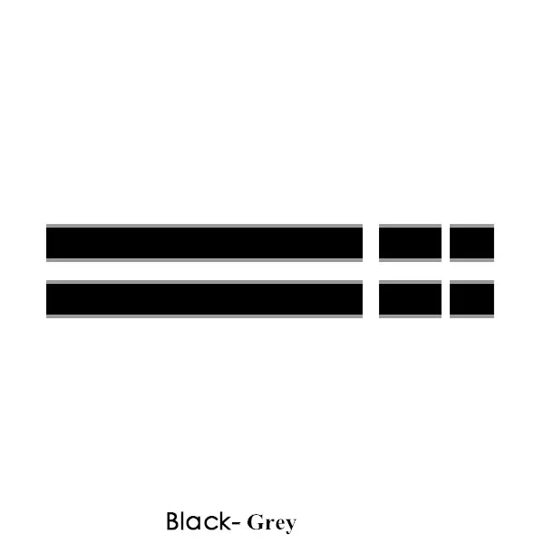 black and grey Автомобильный капот, крышка двигателя багажника, Задняя линия, Виниловая наклейка, капот, полосатые наклейки для Mini Cooper F55 F56 R56 R57, аксессуары для стайлинга автомобилей - Название цвета: black and grey