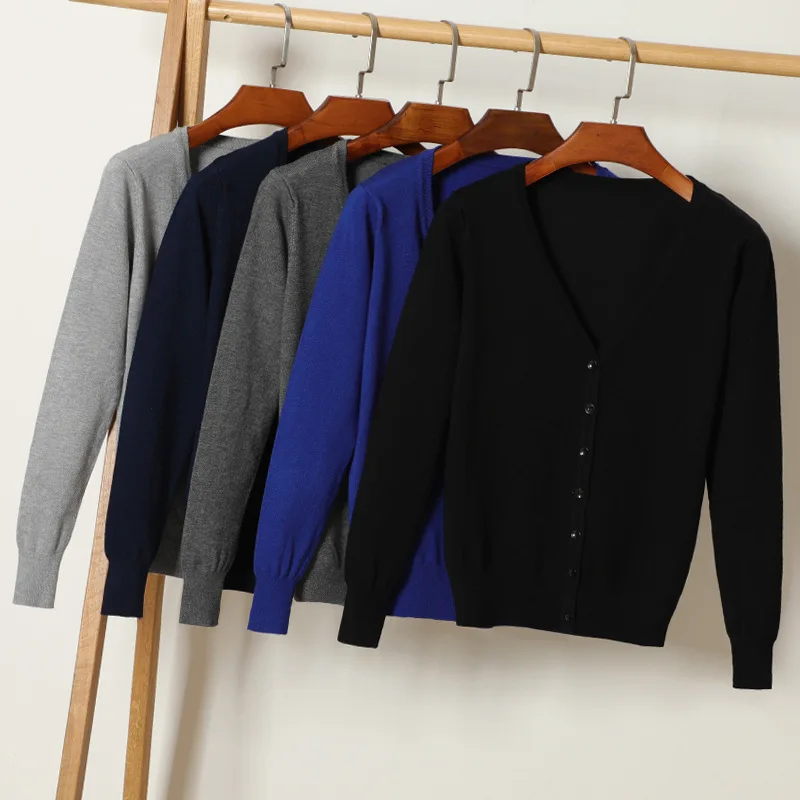 2019 женская одежда больших размеров длинный рукав v-образный вырез однотонный