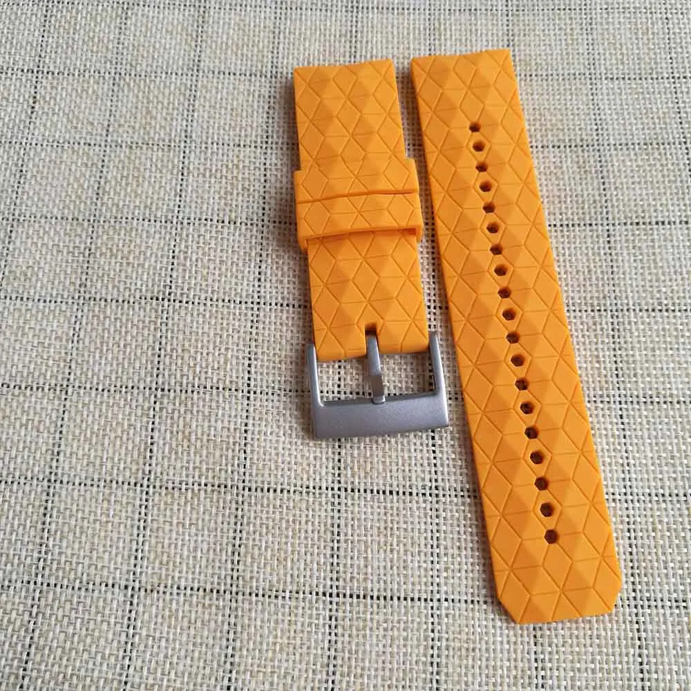 Orange Silver buckle Сменный силиконовый ремешок для наручных часов Suunto Spartan Sport Wrist hr Baro/для Suunto 9 Baro Watch - Цвет ремешка: Orange Silver buckle