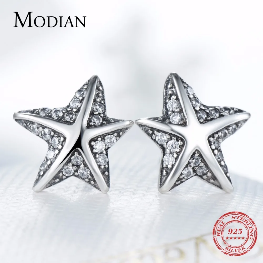 Modian новый дизайн Аутентичные 925 стерлингового серебра Морская звезда