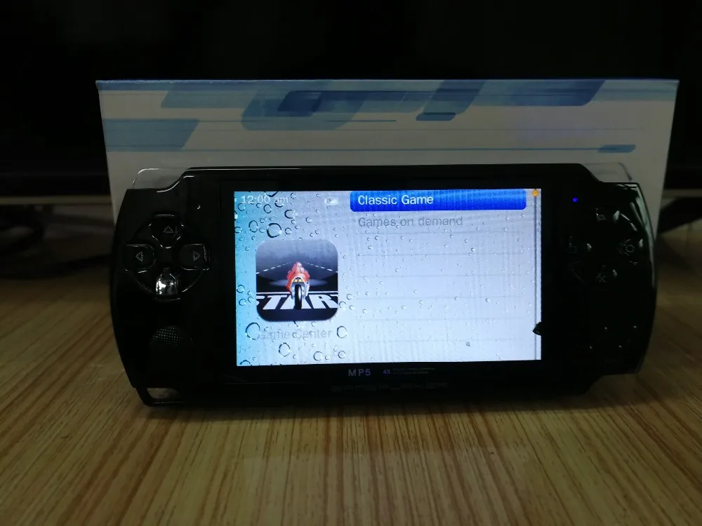 Встроенный 5000 игр Поддержка AV Out 8 Гб 4 3 дюйма PMP Ручной игровой плеер MP3 MP4 MP5