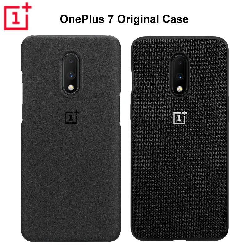 100% Официальный силиконовый чехол с песчаником для OnePlus 7 защитный оригинальные