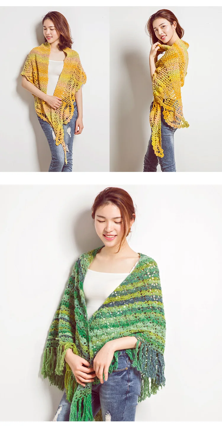 Картины художника 260 м/шар цветная окрашенная шерсть трикотажная пряжа для