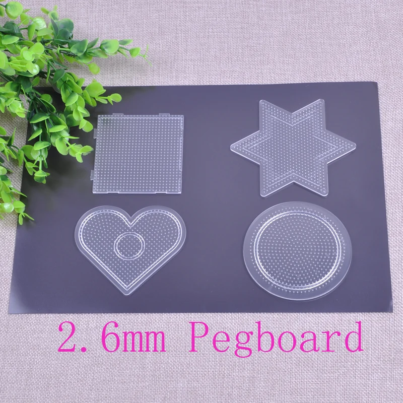 Мини Хама 2 6 мм Pegboards 4 шт./компл. маленькие круглые Шесть звезд сердце квадратной