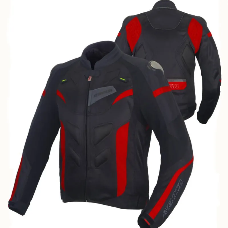 BENKIA Motorcycles Summer Racing Riding Jacket Motocross Motorbike Breathable With Protective Gear Moto Biker Coat | Автомобили и